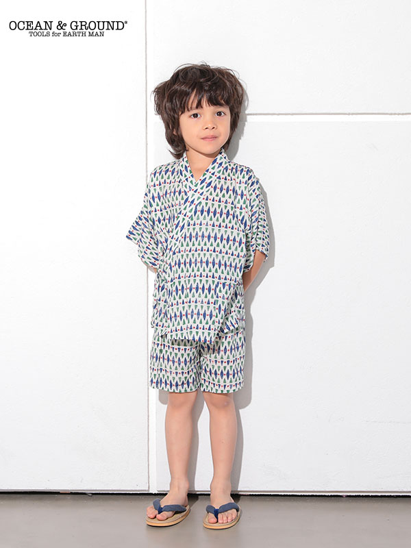 甚平スーツ JAPAN GEOMETRY | 子供服のオーシャン＆グラウンド[ocean＆ground]公式オンラインサイト