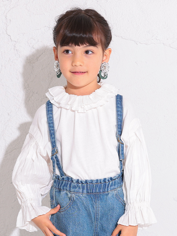 フリルカラーバルーンTシャツ | 子供服のオーシャン＆グラウンド