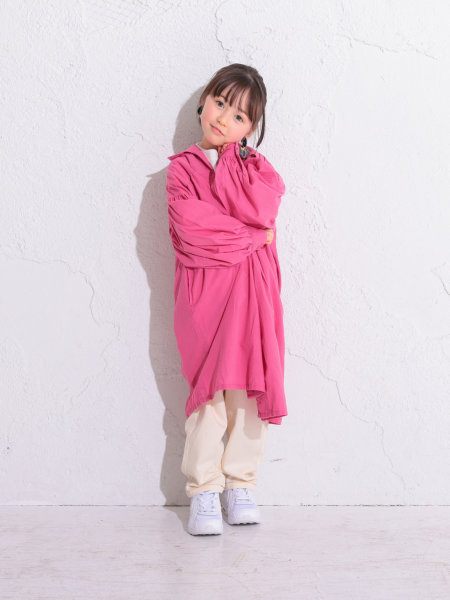 ギャザーシャツワンピース | 子供服のオーシャン＆グラウンド