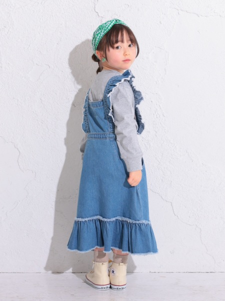 ロマンティックデニムジャンパースカート | 子供服のオーシャン 