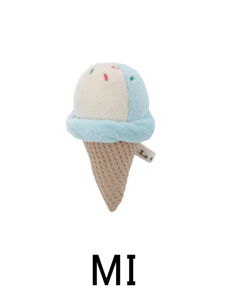 ギザカラス 女の子 アイスクリーム ストラップ アイスクリームラトル | 子供服のオーシャン＆グラウンド
