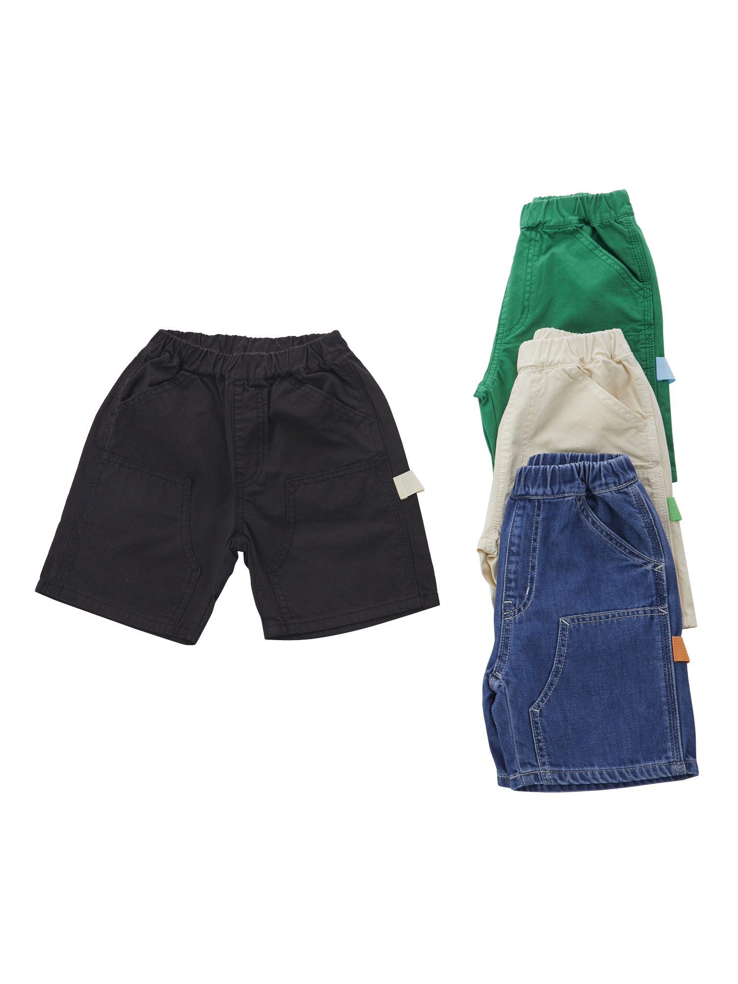 ｶﾗｰﾙｰﾌﾟﾀﾞﾌﾞﾙﾆｰｼｮｰﾂ | 子供服のオーシャン＆グラウンド[ocean＆ground
