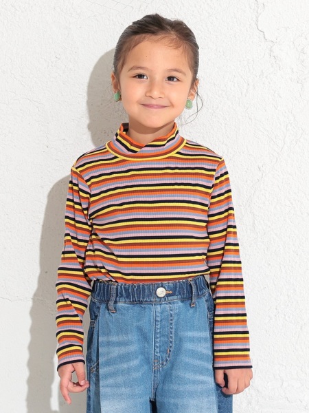 ﾀｰﾄﾙﾈｯｸﾎﾞｰﾀﾞｰﾘﾌﾞTｼｬﾂ | 子供服のオーシャン＆グラウンド