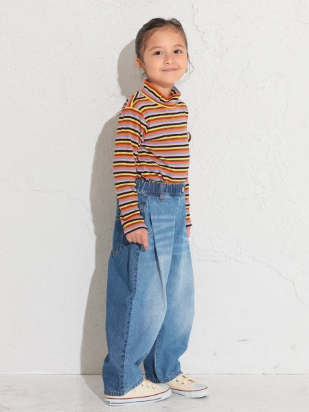 ﾀｰﾄﾙﾈｯｸﾎﾞｰﾀﾞｰﾘﾌﾞTｼｬﾂ | 子供服のオーシャン＆グラウンド 
