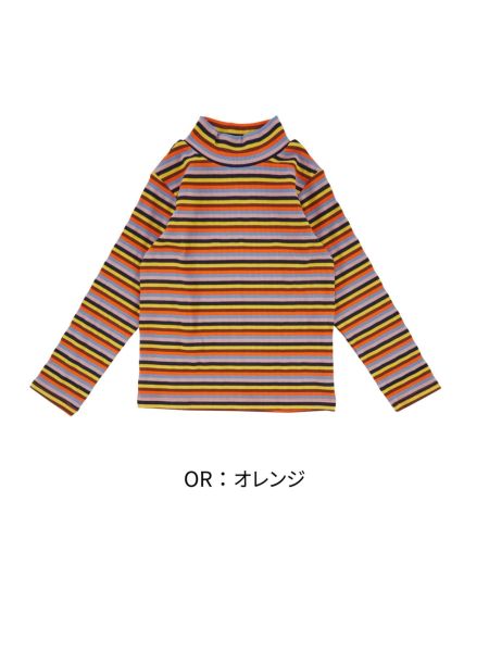 【新品】N°21  ボーダー　タートル 長袖Tシャツ SHOPLIST限定】タートルネックボーダーロンT トップス ロンT[品番
