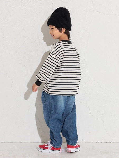 Jr.デニムテーパードタックパンツ | 子供服のオーシャン&グラウンド Jr.デニムテーパードタックパンツ | 子供服のオーシャン&グラウンド