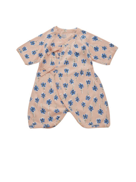 希少【Woven Wings】美しい色彩　ベビーラップ　サイズ5 リネン混 ｺﾝﾋﾞ肌着 Drawing Flower | 子供服のオーシャン＆グラウンド