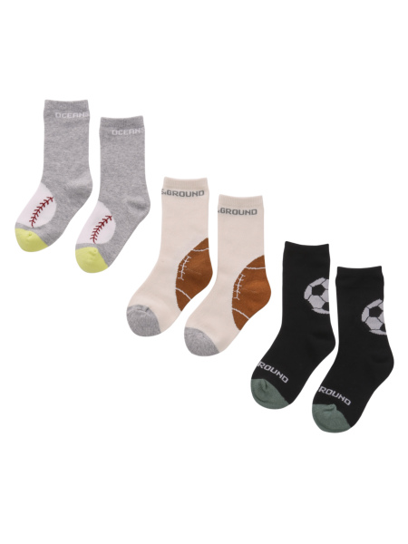 amepponCOMME des GARÇONS ソックス 3色セット 3PﾎﾞｰﾙｹﾞｰﾑｸﾙｰｿｯｸｽSET | 子供服のオーシャン＆グラウンド
