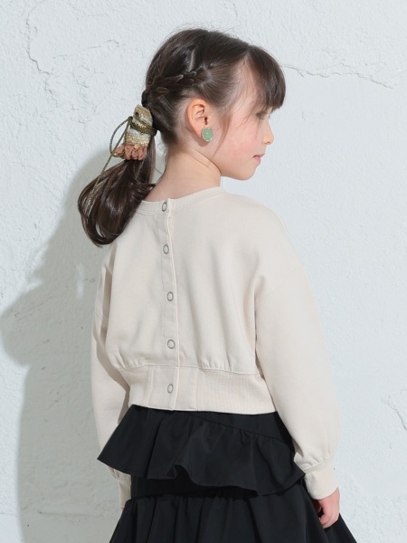 SECOND/LAYER ブラックドロップショルダーカーディガン　ours SECOND/LAYER ブラックドロップショルダーカーディガンours