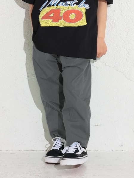 ATON タックワイドテーパードパンツ　size06 WOOL LINEN SHARKSKIN | テーパードタックパンツ / ATON