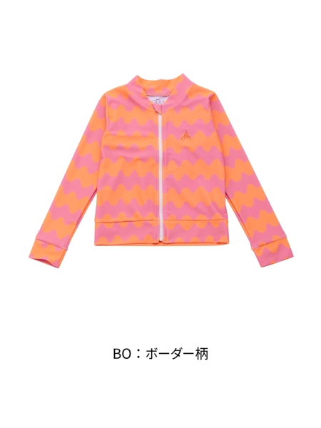 GIRL'SソウガラZIPラッシュガード | 子供服のオーシャン&グラウンド GIRL'SソウガラZIPラッシュガード | 子供服のオーシャン&グラウンド