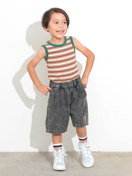 Jr.ﾎﾞｰﾀﾞｰﾀﾝｸﾄｯﾌﾟ | 子供服のオーシャン＆グラウンド