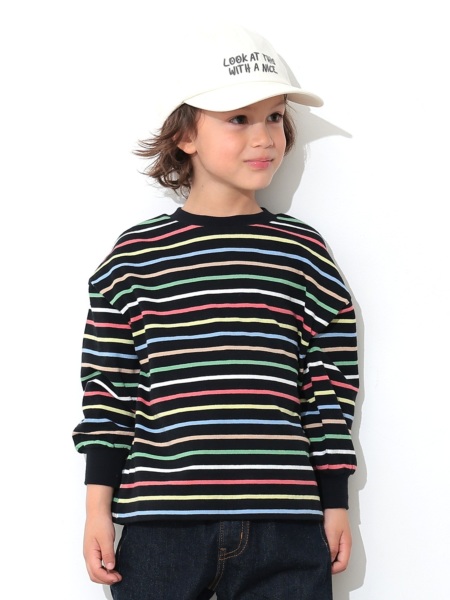 ﾎﾞｰﾀﾞｰﾜｲﾄﾞTｼｬﾂ | 子供服のオーシャン＆グラウンド[ocean＆ground]公式