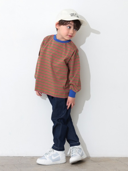ﾎﾞｰﾀﾞｰﾜｲﾄﾞTｼｬﾂ | 子供服のオーシャン＆グラウンド[ocean＆ground]公式