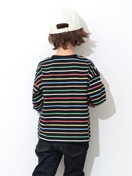 ﾎﾞｰﾀﾞｰﾜｲﾄﾞTｼｬﾂ | 子供服のオーシャン＆グラウンド[ocean＆ground]公式