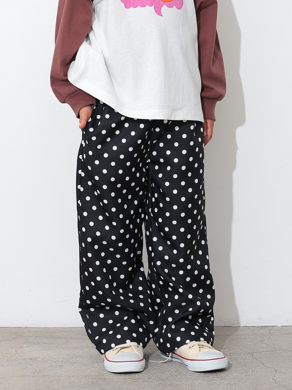 ﾄﾞｯﾄ&ｽﾄﾗｲﾌﾟﾜｲﾄﾞﾊﾟﾝﾂ | 子供服のオーシャン＆グラウンド[ocean＆ground