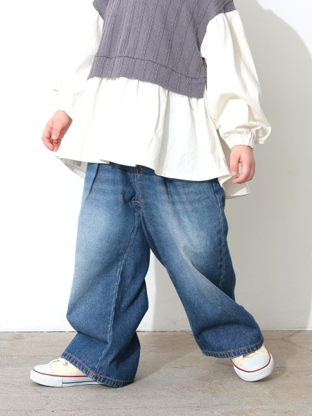 Jr.ﾀｯｸﾊﾞｷﾞｰｽﾄﾚｰﾄﾃﾞﾆﾑﾊﾟﾝﾂ | 子供服のオーシャン＆グラウンド