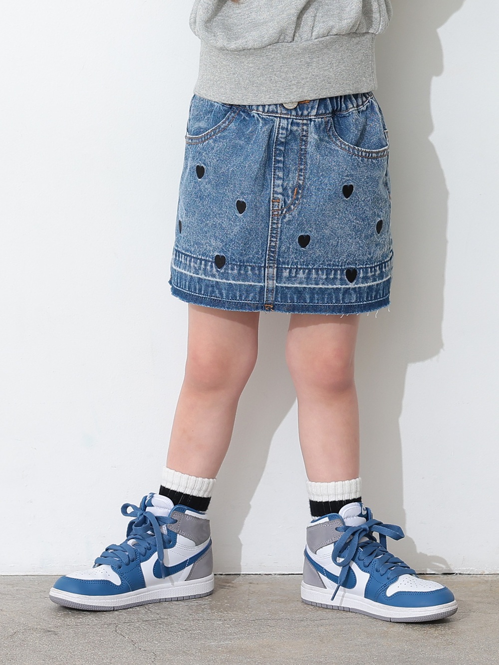 evisu ハート刺繍 ミニスカート evisu ハート刺繍ミニスカート