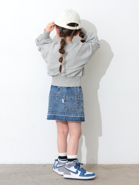 ﾊｰﾄ刺繍ﾃﾞﾆﾑﾐﾆｽｶｰﾄ | 子供服のオーシャン＆グラウンド[ocean＆ground