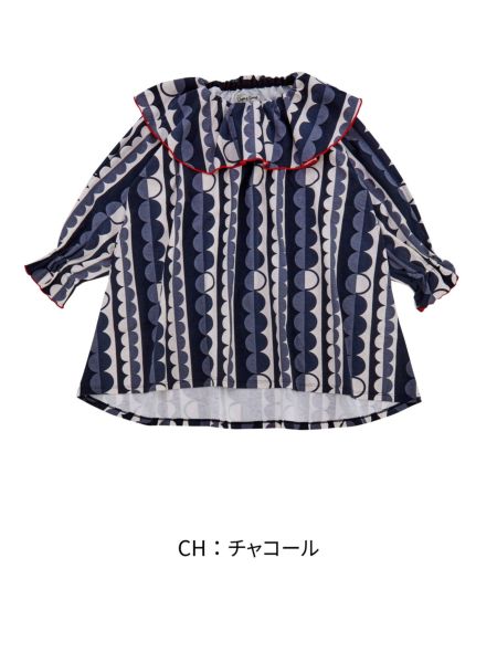 ｿｳｶﾞﾗﾌﾟﾘﾝﾄﾌﾘﾙｶﾗｰﾜﾝﾋﾟｰｽ | 子供服のオーシャン＆グラウンド