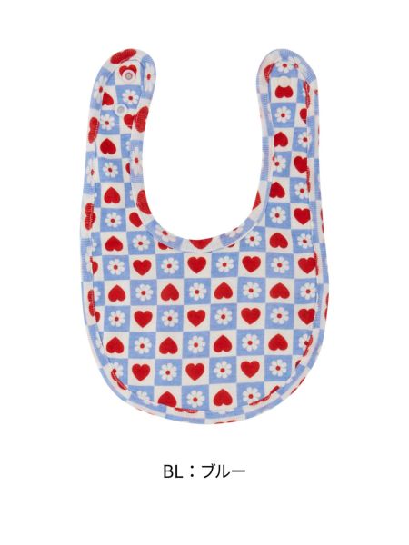 No.12♡青色小花のふわふわ花びらスタイ♡ No.12♡青色小花のふかふか花びらスタイ♡