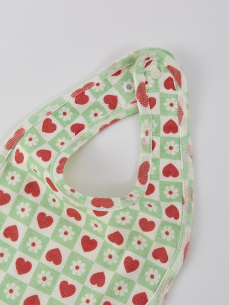 No.12♡青色小花のふわふわ花びらスタイ♡ No.12♡青色小花のふかふか花びらスタイ♡