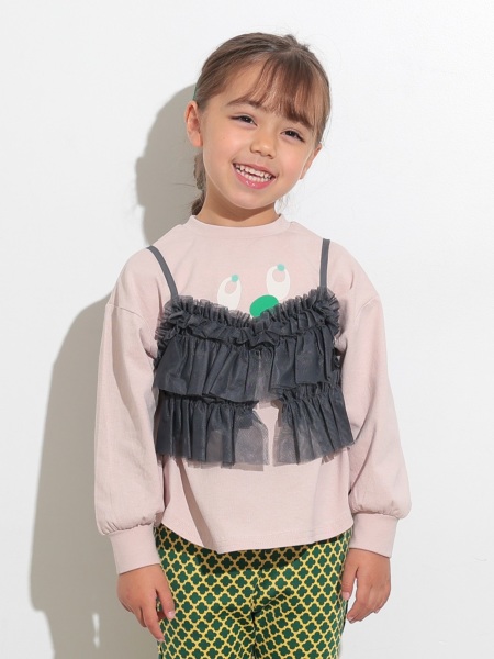 ﾌｪｲｽﾌﾟﾘﾝﾄﾜｲﾄﾞﾛﾝT | 子供服のオーシャン＆グラウンド