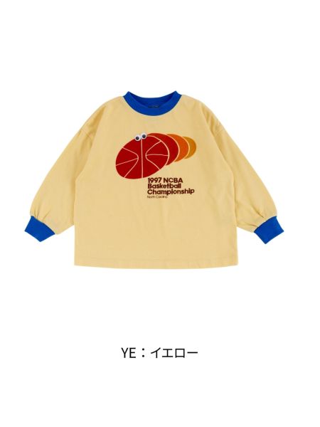 リンとロン Mサイズ ﾌﾟﾚｲﾌﾙBIGﾓﾁｰﾌﾛﾝT | 子供服のオーシャン＆グラウンド