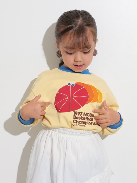 ﾌﾟﾚｲﾌﾙBIGﾓﾁｰﾌﾛﾝT | 子供服のオーシャン＆グラウンド
