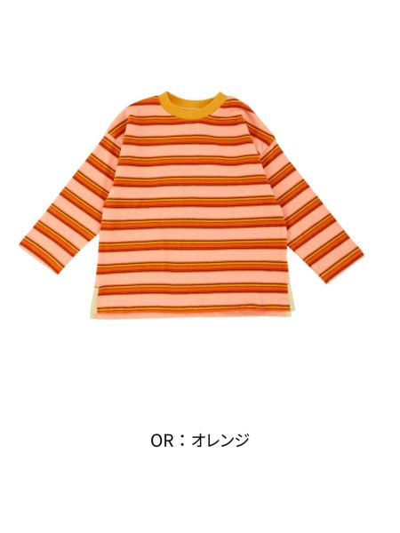 orange様 オーダー用資料 Jr.ﾏﾙﾁﾎﾞｰﾀﾞｰｻｲﾄﾞｽﾘｯﾄﾛﾝT | 子供服のオーシャン＆グラウンド