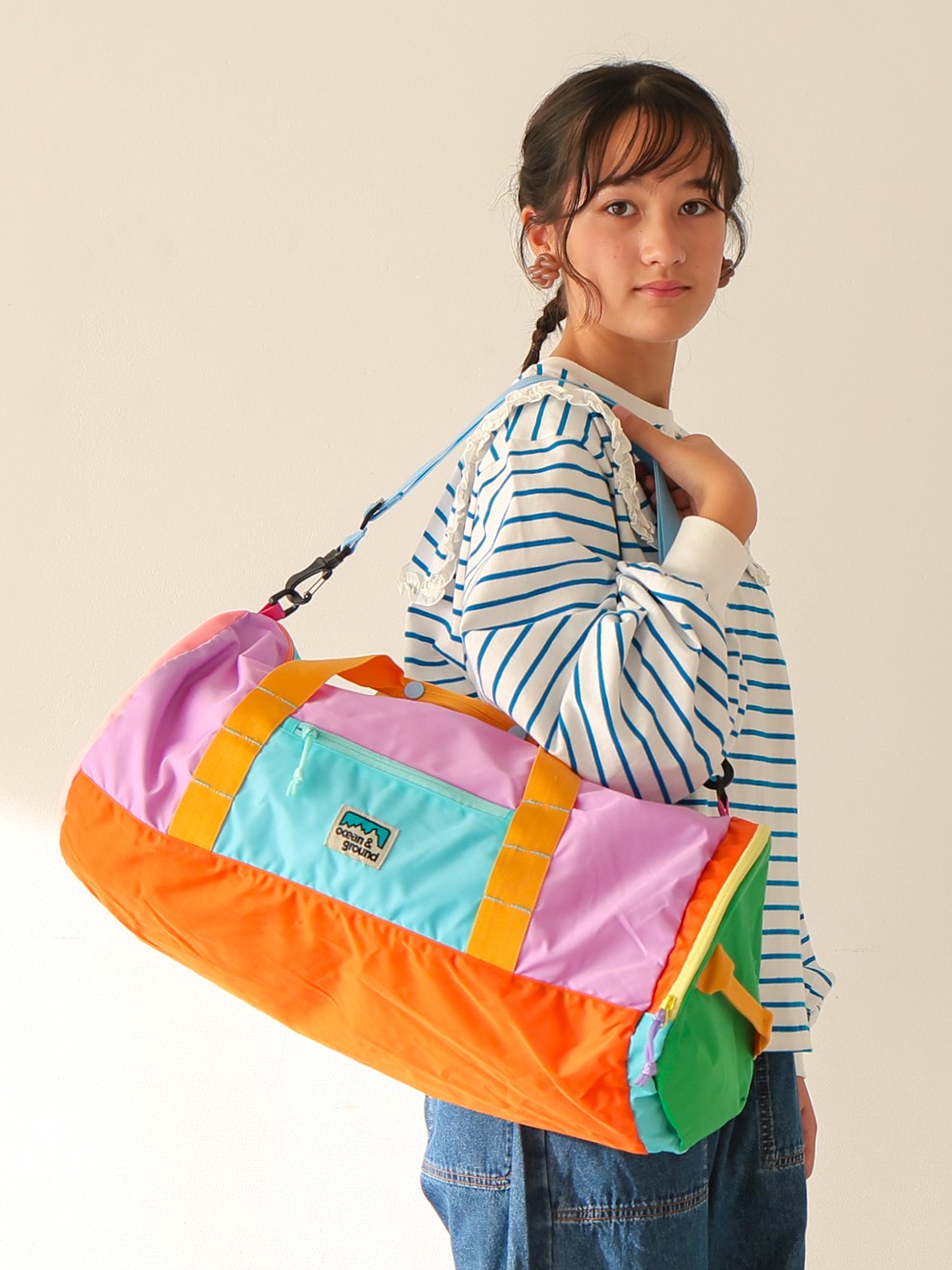 昭和レトロ ボストンバッグ カラフル ﾊﾟｯｶﾌﾞﾙﾎﾞｽﾄﾝBAG | 子供服のオーシャン＆グラウンド[ocean＆ground
