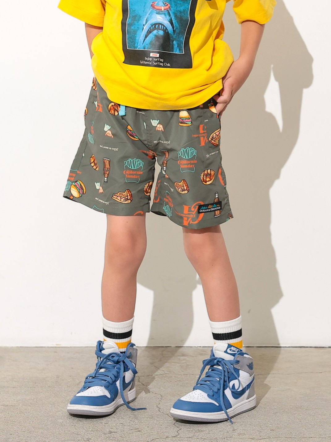 a machine 7分丈　ショーツ　ポーカーズつかさ着用　goffa ｳﾐﾔﾏｿｳｶﾞﾗ夏ｼｮｰﾂ | 子供服のオーシャン＆グラウンド[ocean＆ground