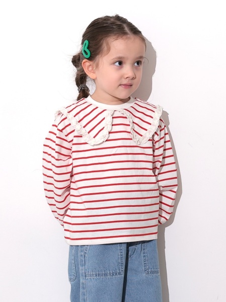 ｾｰﾗｰｶﾗｰﾎﾞｰﾀﾞｰﾛﾝT | 子供服のオーシャン＆グラウンド[ocean＆ground