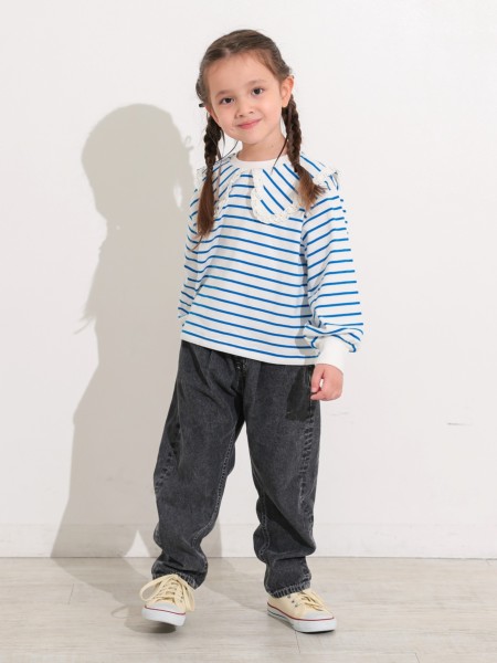 ｾｰﾗｰｶﾗｰﾎﾞｰﾀﾞｰﾛﾝT | 子供服のオーシャン＆グラウンド[ocean＆ground