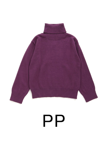 タートルネックコットンニット | 子供服のオーシャン